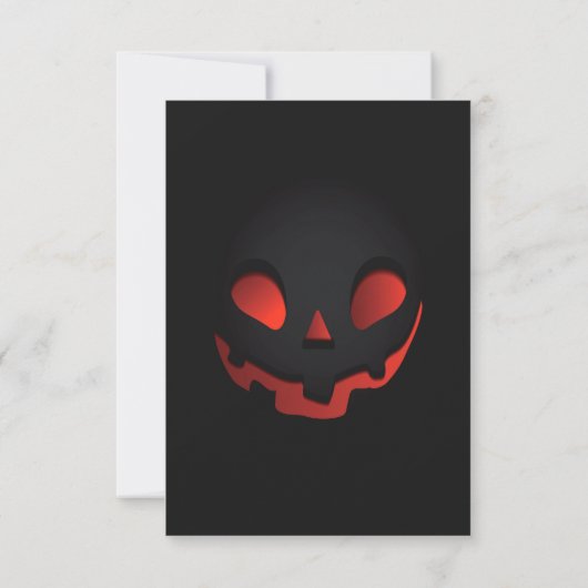 Eenvoudig ontwerp: handmatige handmatige halloween kaart (Achterkant)
