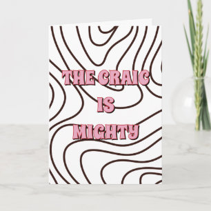 Eenvoudig ontwerp, Iers The craic is mighty Kaart