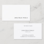 Eenvoudig ontwerp, modern Sjabloon, elegant Visitekaartje (Voorkant / Achterkant)