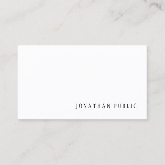 Eenvoudig ontwerp modern template professioneel el visitekaartje (Voorkant)