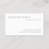 Eenvoudig ontwerp Moderne Elegante Minimalistische Visitekaartje (Voorkant)