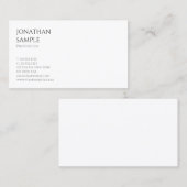 Eenvoudig ontwerp Moderne Trendy Professionele Sja Visitekaartje (Voorkant / Achterkant)