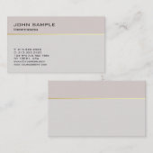 Eenvoudig ontwerp, professioneel, elegant onroeren visitekaartje (Voorkant / Achterkant)