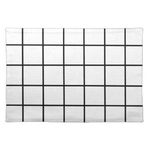 Eenvoudig ontwerp Pset Square Pattern Placemat