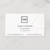 Eenvoudig ontwerp QR Code Professional Visitekaart Visitekaartje (Voorkant)