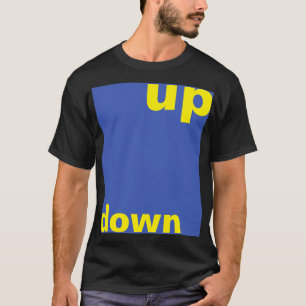 Eenvoudig ontwerp: "rechthoek blauw omhoog" + uw i t-shirt