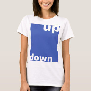 Eenvoudig ontwerp "rechthoek naar beneden" + uw id t-shirt