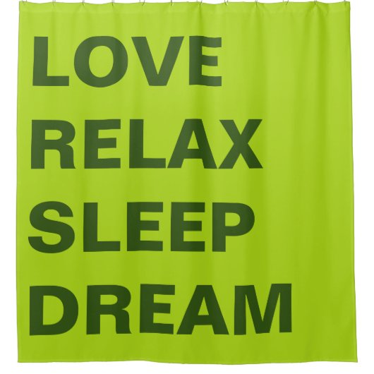 Eenvoudig ontwerp "rechthoekveer groen" douchegordijn (Voorkant)