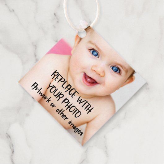 Eenvoudig ontwerp uw eigen unieke, persoonlijke bedankjes labels (Achterkant)