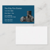 Eenvoudig ontwerp van bandenwinkel visitekaartje (Voorkant / Achterkant)