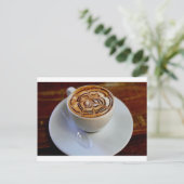 Eenvoudig ontwerp van de Espresso Cup en de Saucer Briefkaart (Staand voorkant)