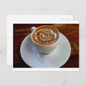 Eenvoudig ontwerp van de Espresso Cup en de Saucer Briefkaart (Voorkant / Achterkant)