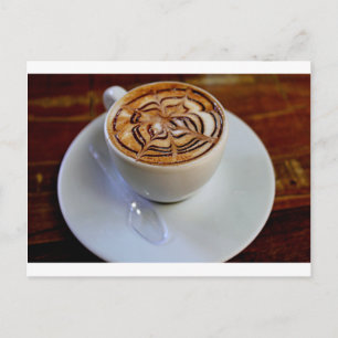 Eenvoudig ontwerp van de Espresso Cup en de Saucer Briefkaart