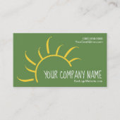 Eenvoudig ontwerp van het Visitekaartje Sun Logo (Voorkant)