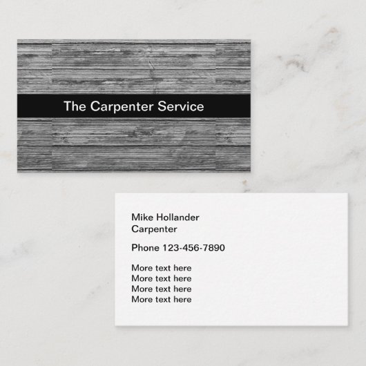 Eenvoudig ontwerp van het Visitekaartje van het ta (Voorkant / Achterkant)