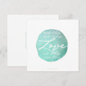 Eenvoudig ontwerp van religieuze waterverf bedankkaart (Voorkant / Achterkant)