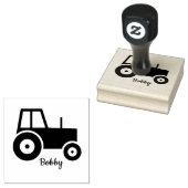 Eenvoudig ontwerp van tractor Wooden Art Stempel (Gestempeld)