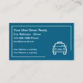 Eenvoudig ontwerp van Uber Driver Visitekaartjes (Voorkant)