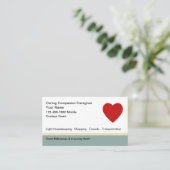 Eenvoudig ontwerp van Visitekaartjes voor thuisver (Staand voorkant)