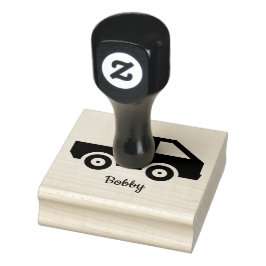 Eenvoudig ontwerp van vrachtwagen, houten kunstste rubberstempel