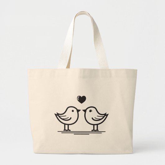 Eenvoudig ontwerp voor canvas tas, handig grote tote bag (Voorkant)