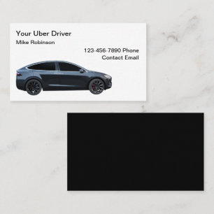 Eenvoudig ontwerp voor Uber-bestuurders visitekaar Visitekaartje