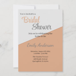 Eenvoudig ontwerp voor uitnodiging in twee kleuren