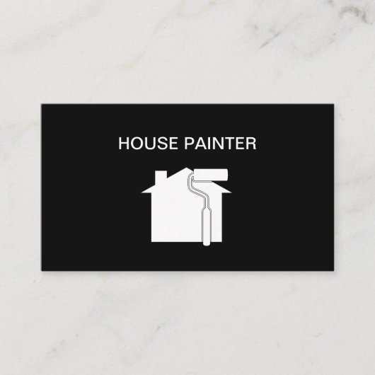 Eenvoudig ontwerp voor verf visitekaartje (Voorkant)