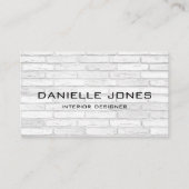 Eenvoudig ontwerp voor witte en grijze brick visitekaartje (Voorkant)