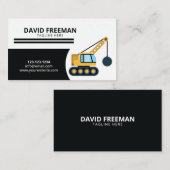 Eenvoudig ontwerp voor zwart-witwbakken visitekaartje (Voorkant / Achterkant)