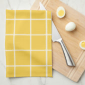 Eenvoudig ontwerp: White Square Pattern Kitchen To Theedoek (Quarter Fold)