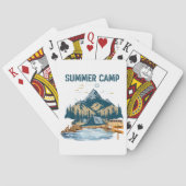 Eenvoudig ontwerp zomerkamp pokerkaarten (Achterkant)