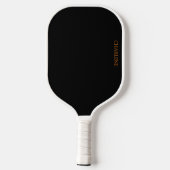 Eenvoudig ontwerp Zwart en Sinaasappel Pickleball Paddle (Achterkant)