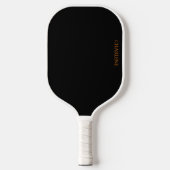 Eenvoudig ontwerp Zwart en Sinaasappel Pickleball Paddle (Voorkant)