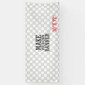 Eenvoudig ontwerpen en uw eigen beeldscherm één st spandoek (Verticaal)