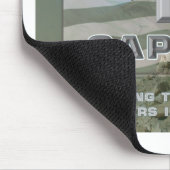 Eenvoudig ontworpen herdenkingscommandant muismat (Hoek)