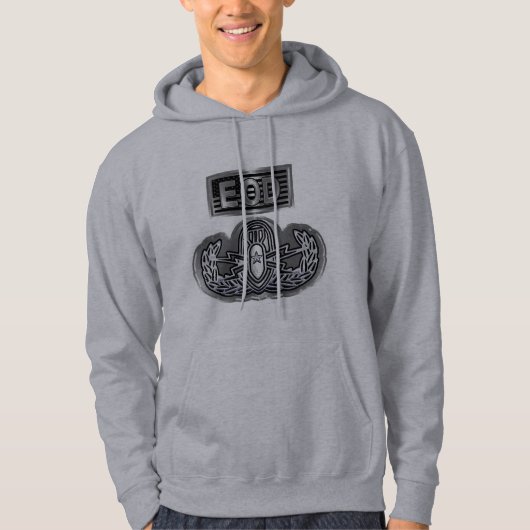 Eenvoudig ontworpen herdenkingsEOD Hoodie (Voorkant)