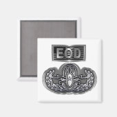 Eenvoudig ontworpen herdenkingsEOD Magneet (Voorkant / Achterkant)