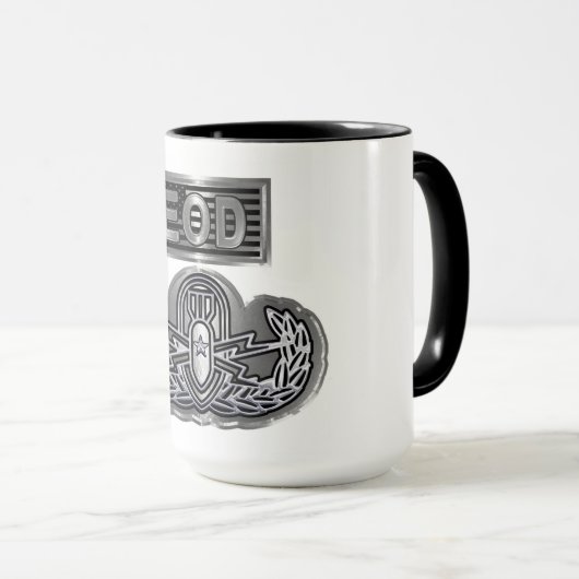 Eenvoudig ontworpen herdenkingsEOD Mok (Voorkant rechts)