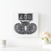 Eenvoudig ontworpen herdenkingsEOD Vierkante Klok (Huis)