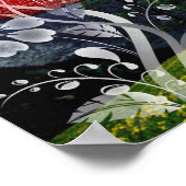 Eenvoudig ontworpen Surreal Peace and Love Art Poster (Hoek)