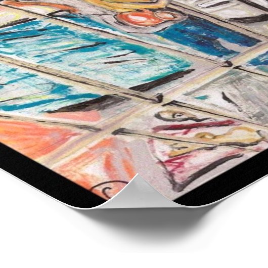 Eenvoudig oog-Poster Poster (Hoek)