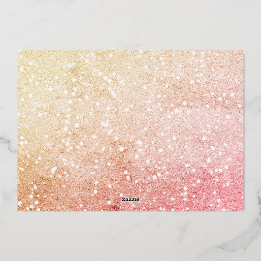 Eenvoudig Ooit na de kerstfeestfoto van het script Folie Feestdagenkaart (Achterkant)