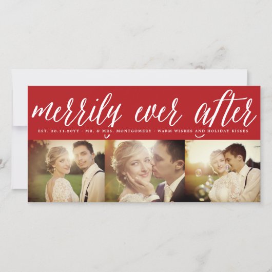 Eenvoudig ooit na Eenvoudig Manuscript 3 de Berich Feestdagenkaart (Voorkant)