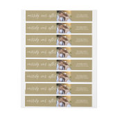 Eenvoudig ooit na feestdag bruiloft Foto adres (Vel)