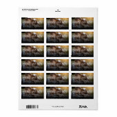 Eenvoudig ooit na feestdag bruiloft Foto adres Etiket (Full Sheet)