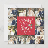 Eenvoudig ooit na huwelijksfeestdag 12-fotokaart kaart (Voorkant)