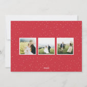 Eenvoudig ooit na huwelijksfeestdag volledige foto feestdagenkaart (Achterkant)