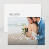 Eenvoudig Ooit na kerstfoto Feestdagenkaart (Voorkant / Achterkant)