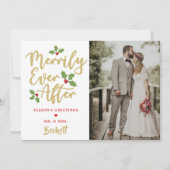 Eenvoudig Ooit na kerstfoto Feestdagenkaart (Voorkant)